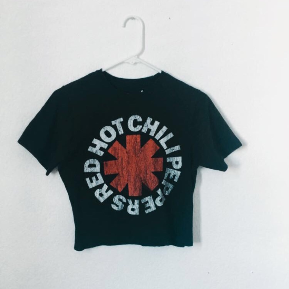 Red Hot Chili Peppers Band Cropped T Shirt 🌶
